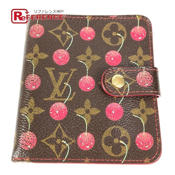 Louis Vuitton Cherry Takashi Zip Fold Brown Monogram Murakami Wallet - Picture 1 of 9